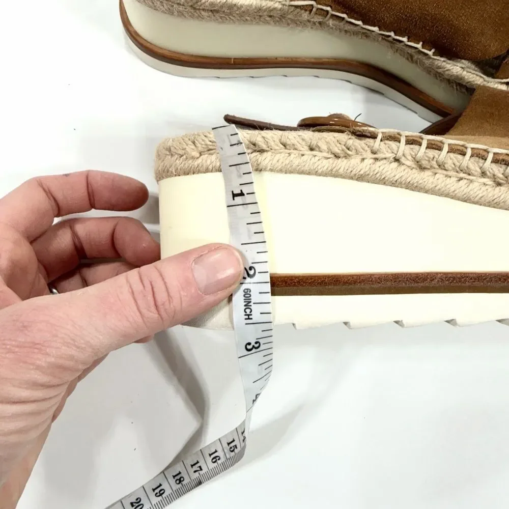 Marc Fisher Platform Espadrille Sandals – Size 8.5